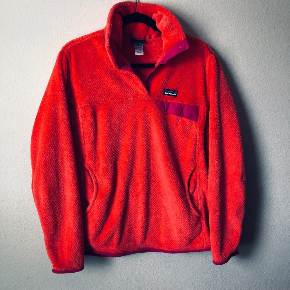 🌷SALE🌷 Patagonia Fleece Pink & Orange